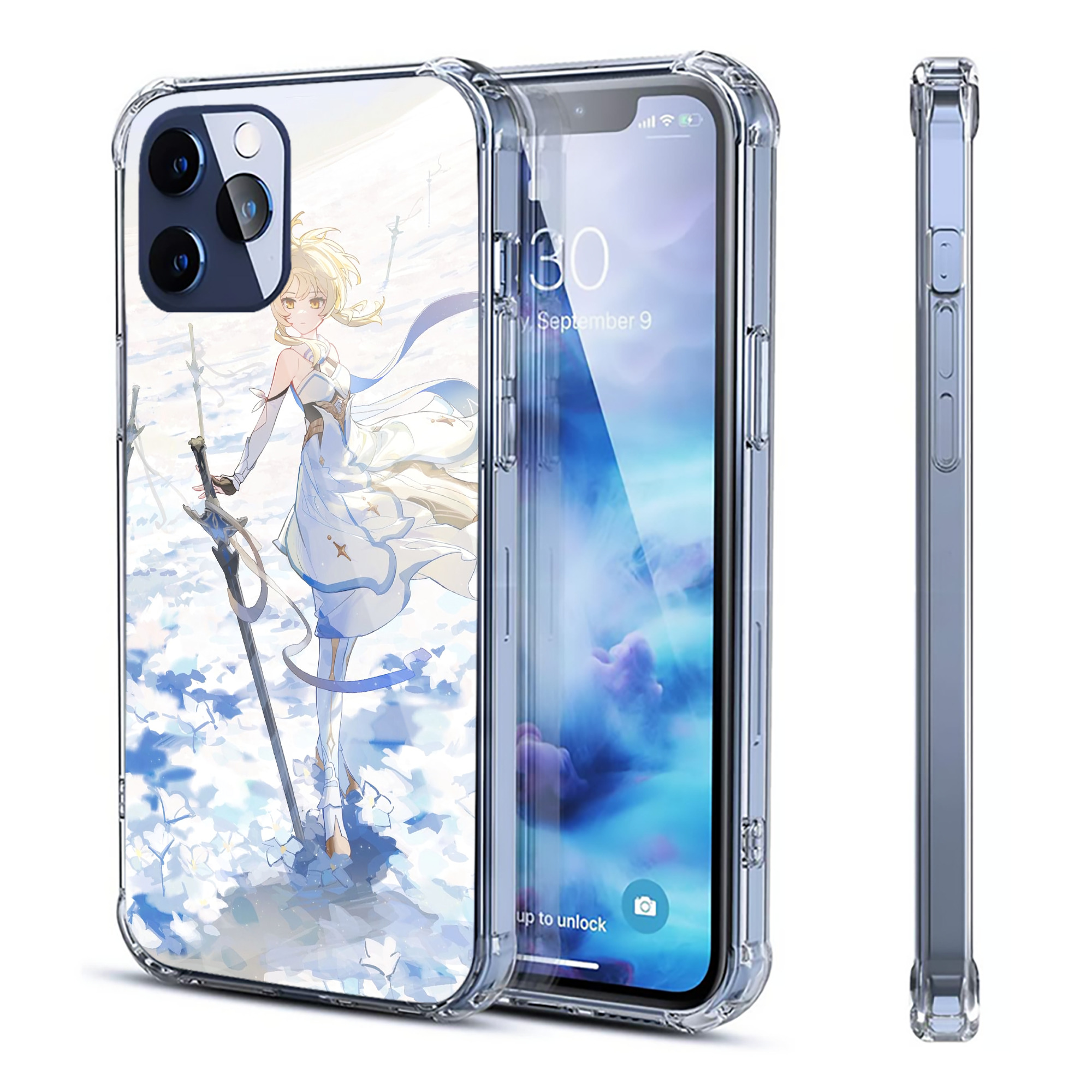 げんし神 genshin 【iPhone 12シリーズ対応】透明スマホケース（クリアソフトケース）